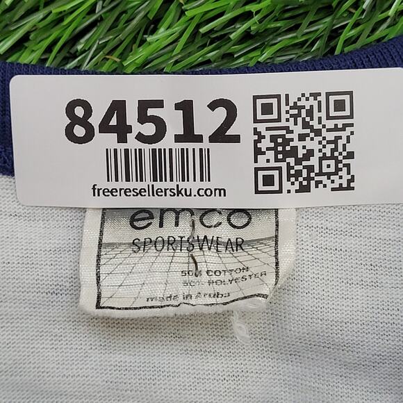 Vintage 90s Aruba Raglan Shirt S/M 19x23 Cropped Tropical USA - Picture 7 of 13